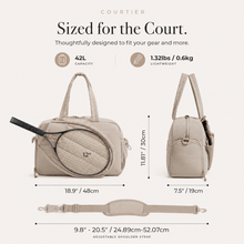 Courtier pickleball bag detail